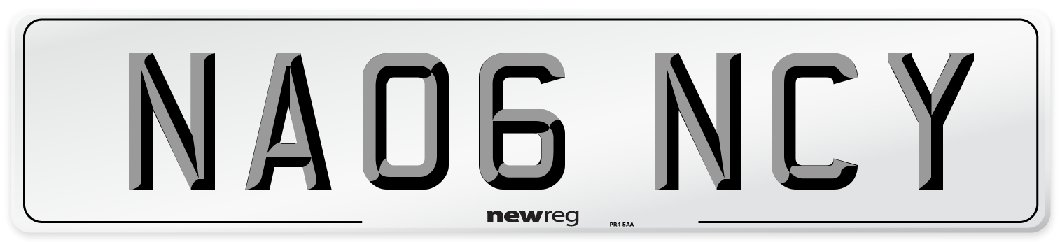 NA06 NCY Number Plate from New Reg